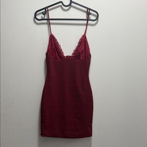 Princess Polly Burgundy Slip Dress